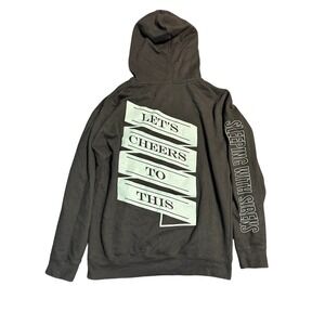Sleeping With Sirens Lets Cheers To This Tour Hoodie Mens Black Pullover L
